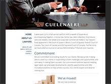 Tablet Screenshot of cuelenaere.com